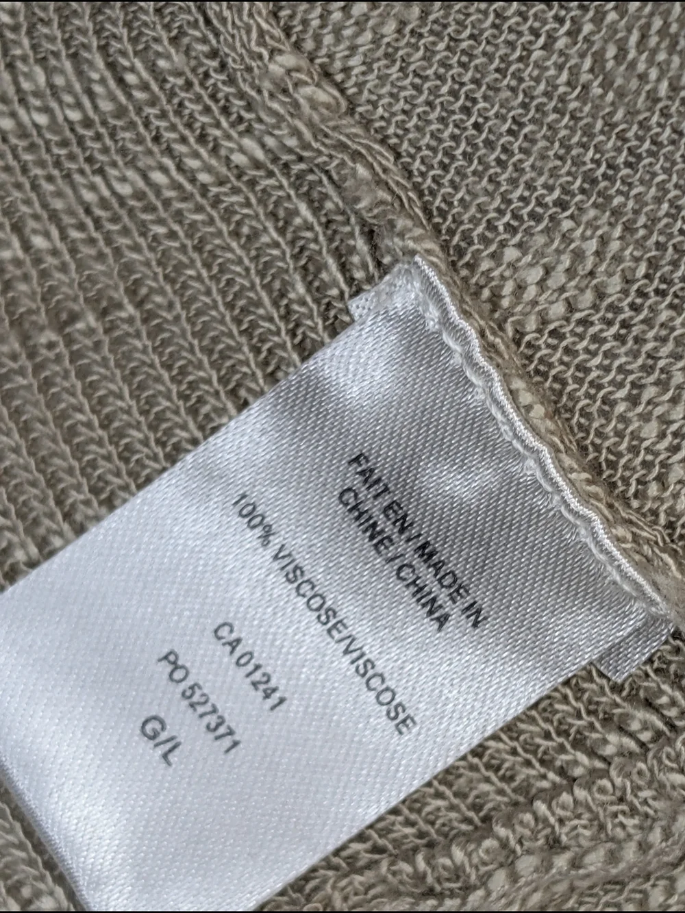 twik Lightweight Open-Front Cardigan in Heather Taupe - Picture 6 of 7